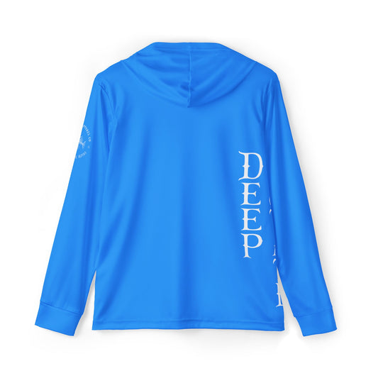Angry George Hooded Performance Shirt- Royal