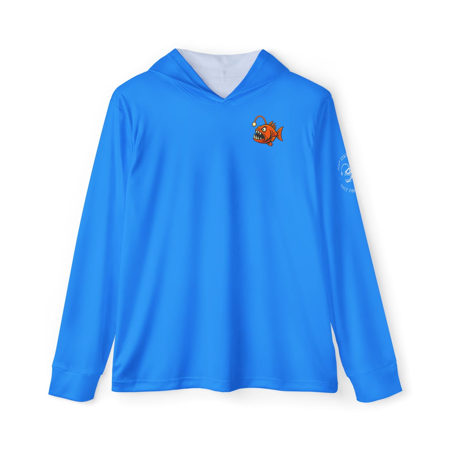 Angry George Hooded Performance Shirt- Royal