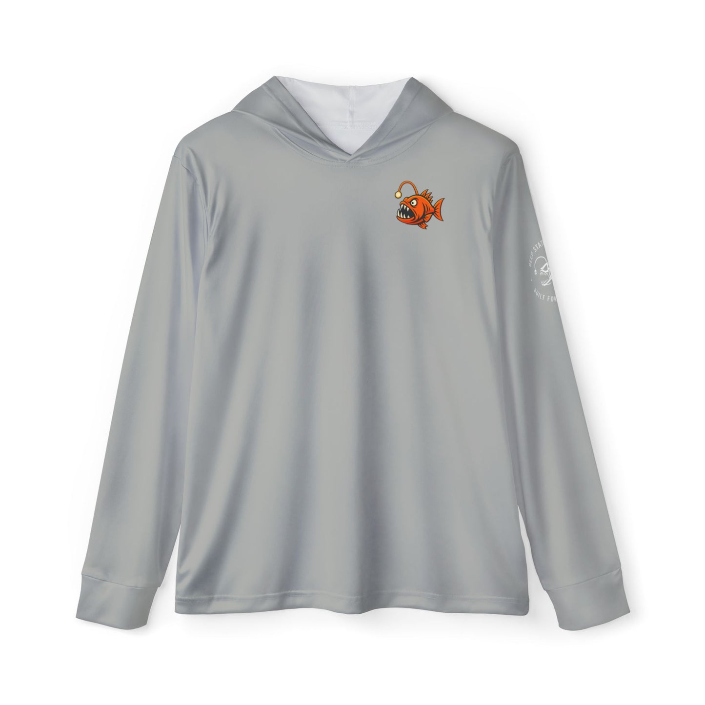 Angry George Hooded Performance Shirt- Grey