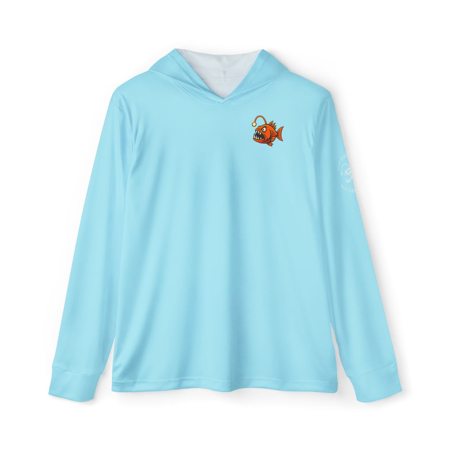 Angry George Hooded Performance Shirt- Sky Blue
